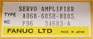 FANUC A06B-6058-H005 | In Stock Ships Overnight FANUC A06B-6058-H005 | In Stock Ships Overnight
